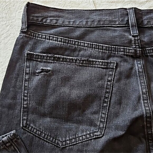 Pistola Super High Rise Straight Cassie Jean Size 32 New Faded Black Distressed - Picture 12 of 12